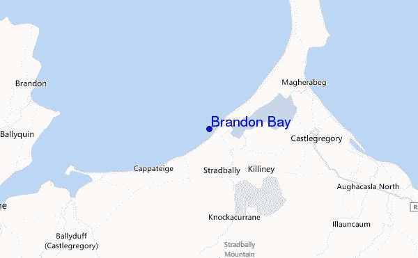 carte de localisation de Brandon Bay