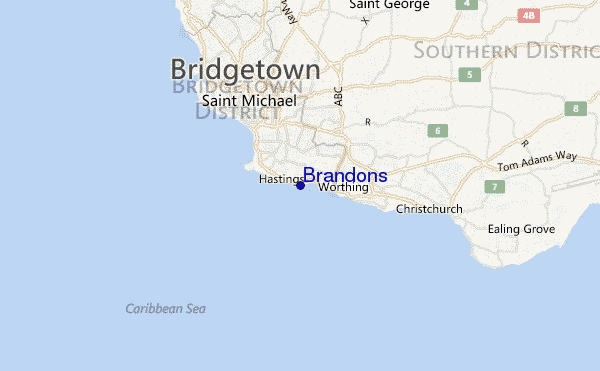 carte de localisation de Brandons