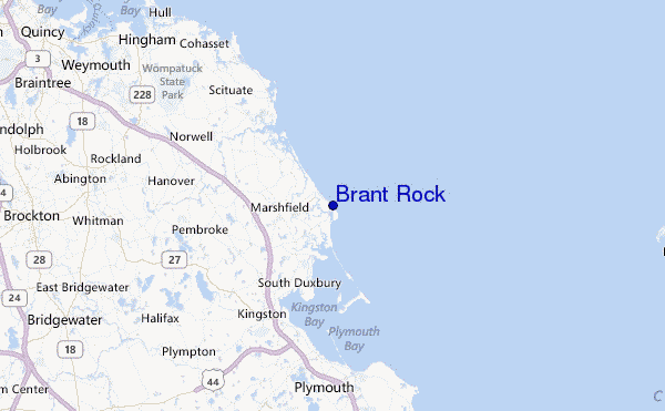 Brant Rock Location Map