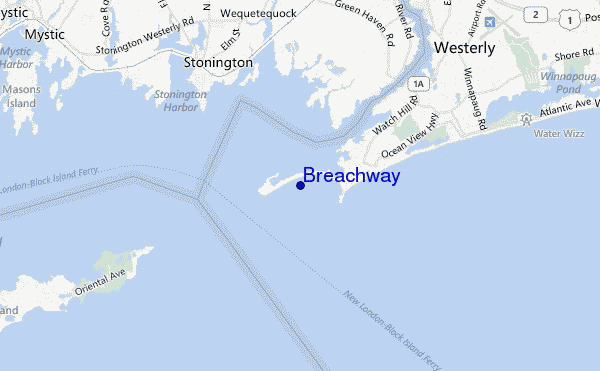 carte de localisation de Breachway