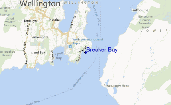 carte de localisation de Breaker Bay