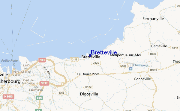 carte de localisation de Bretteville