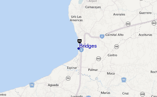 carte de localisation de Bridges