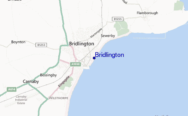 carte de localisation de Bridlington