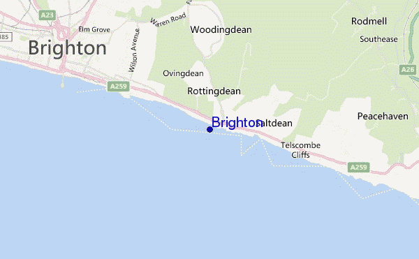 carte de localisation de Brighton