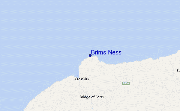 carte de localisation de Brims Ness