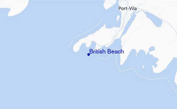carte de localisation de British Beach