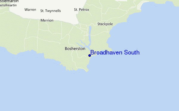 carte de localisation de Broadhaven South