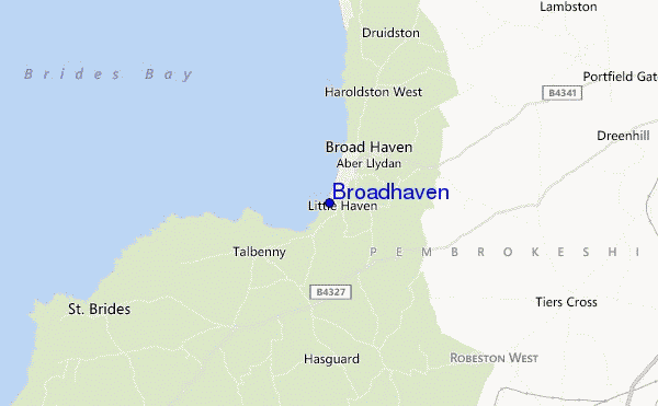 carte de localisation de Broadhaven