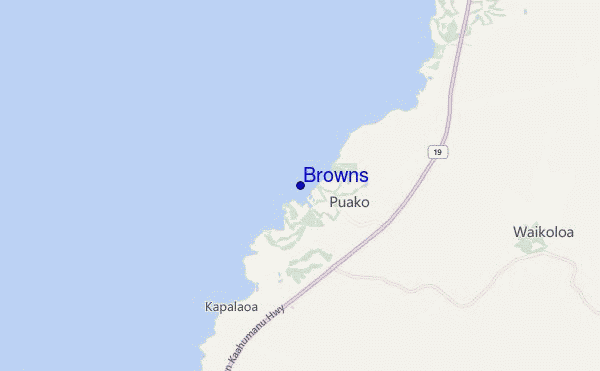 carte de localisation de Browns