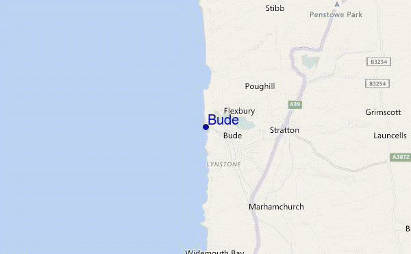 carte de localisation de Bude