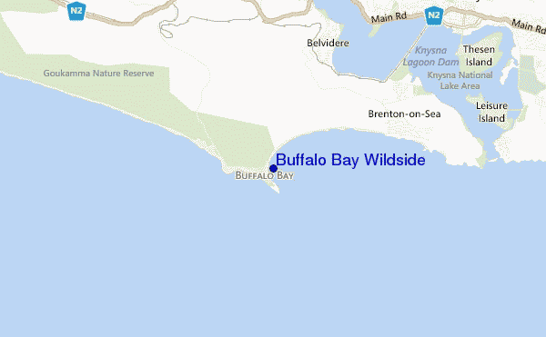 carte de localisation de Buffalo Bay Wildside