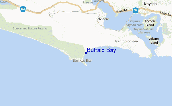 carte de localisation de Buffalo Bay