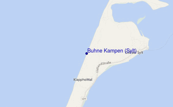 carte de localisation de Buhne Kampen (Sylt)