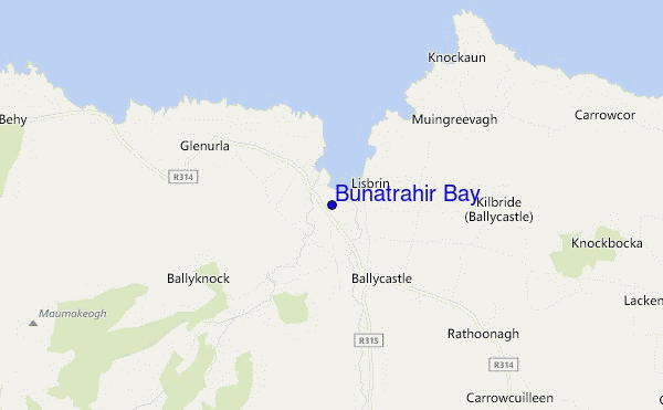 carte de localisation de Bunatrahir Bay