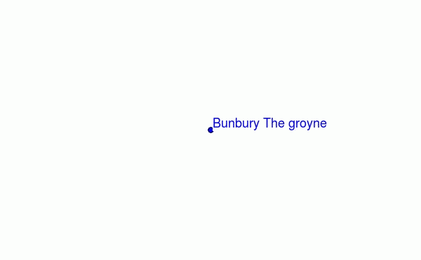carte de localisation de Bunbury The groyne