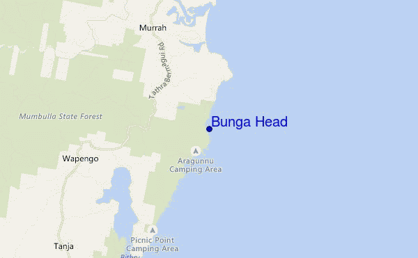carte de localisation de Bunga Head
