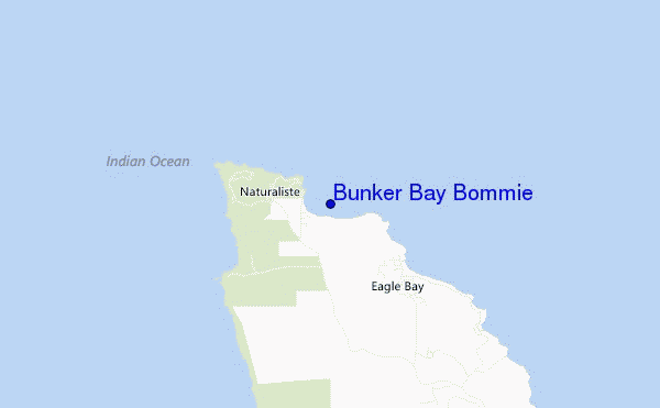 carte de localisation de Bunker Bay Bommie
