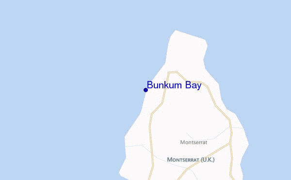carte de localisation de Bunkum Bay