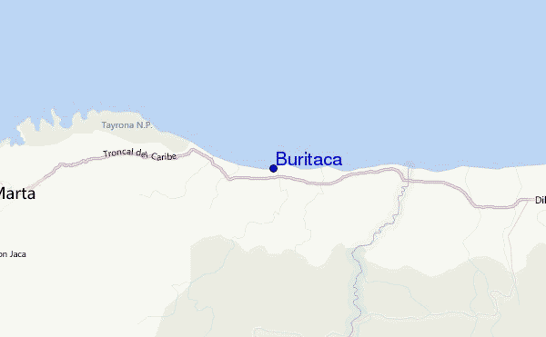 Buritaca Location Map