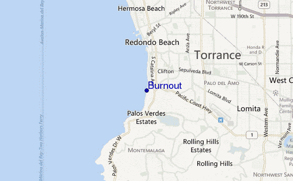 carte de localisation de Burnout