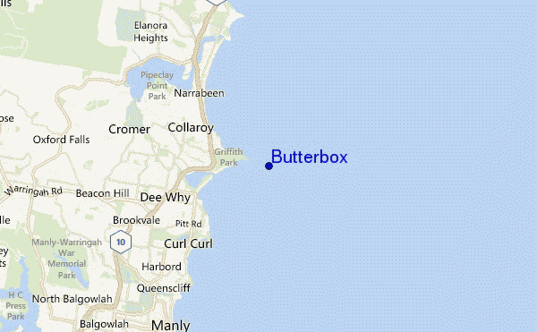carte de localisation de Butterbox