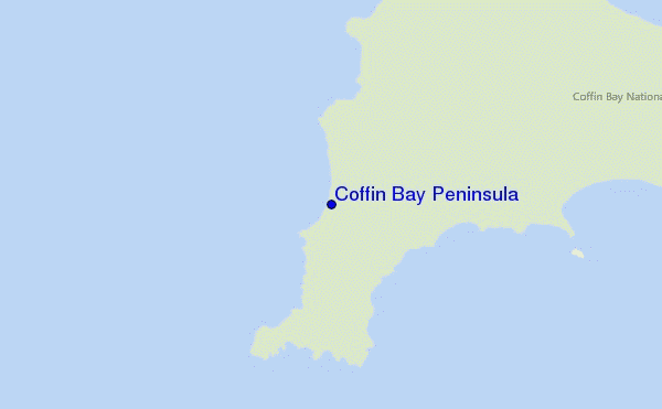 carte de localisation de Coffin Bay Peninsula