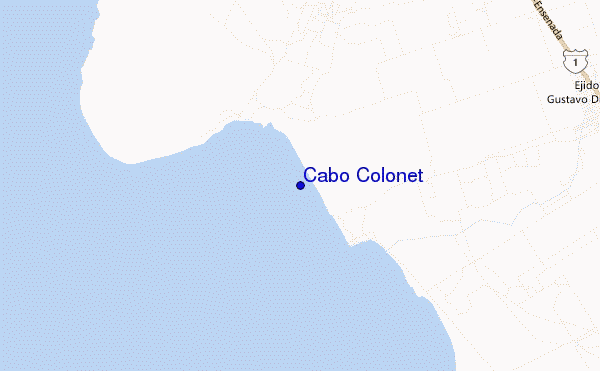carte de localisation de Cabo Colonet