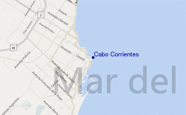 carte de localisation de Cabo Corrientes