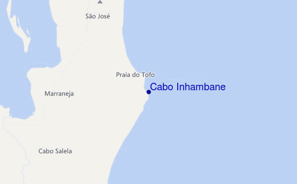 carte de localisation de Cabo Inhambane