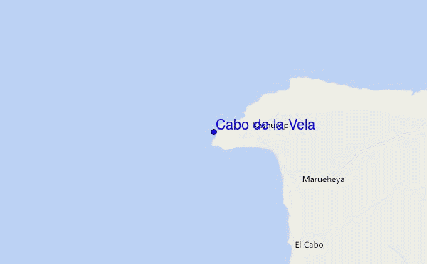 carte de localisation de Cabo de la Vela
