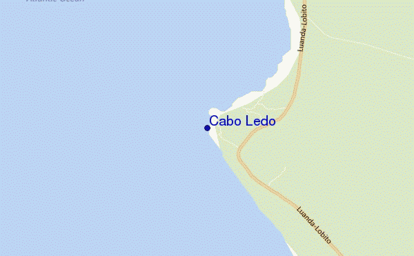 carte de localisation de Cabo Ledo