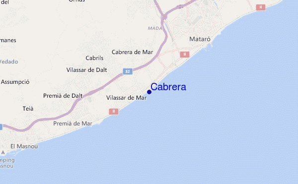 carte de localisation de Cabrera