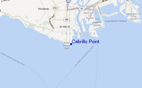 carte de localisation de Cabrillo Point
