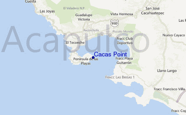 carte de localisation de Cacas Point