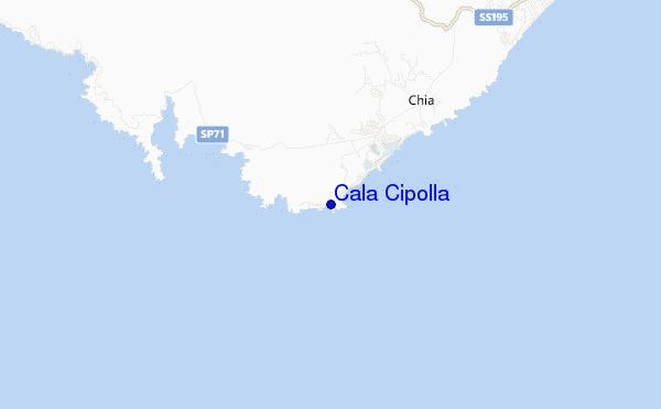 carte de localisation de Cala Cipolla