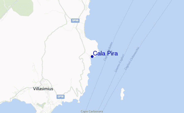 carte de localisation de Cala Pira