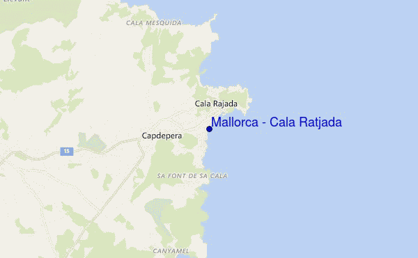 carte de localisation de Mallorca - Cala Ratjada