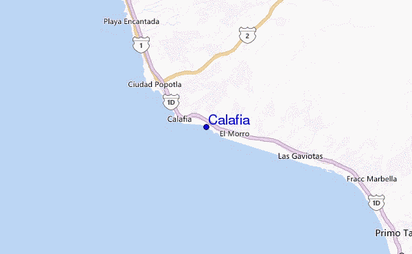 carte de localisation de Calafia