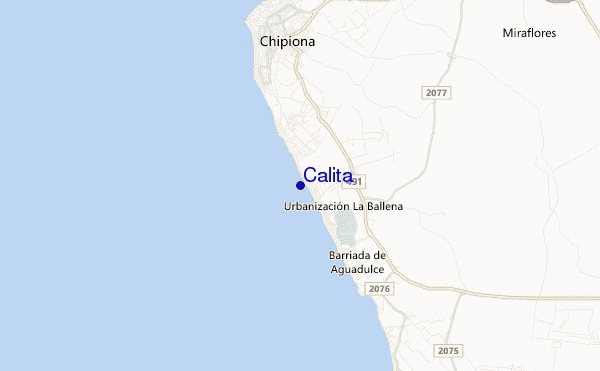 carte de localisation de Calita