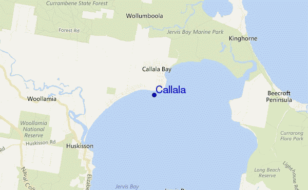 carte de localisation de Callala