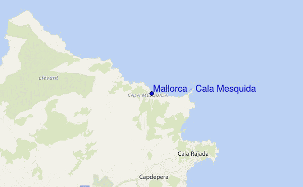 carte de localisation de Mallorca - Cala Mesquida
