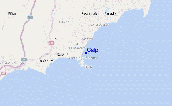 carte de localisation de Calp