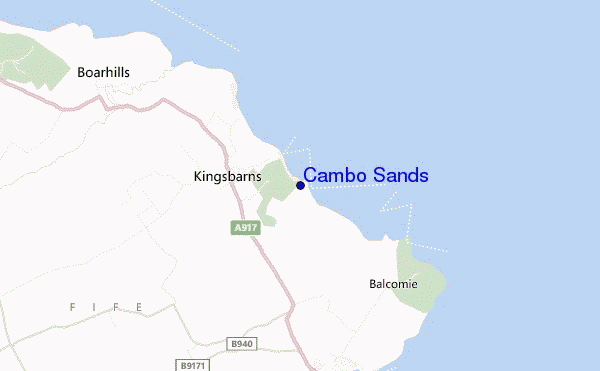 carte de localisation de Cambo Sands