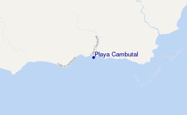 carte de localisation de Playa Cambutal