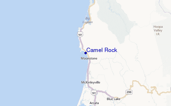 Camel Rock Location Map