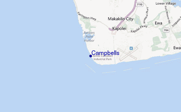 carte de localisation de Campbells