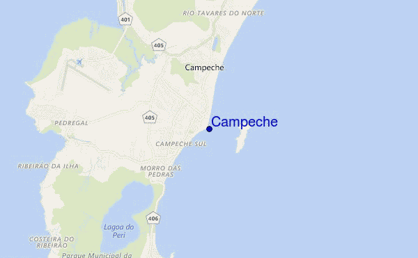 carte de localisation de Campeche