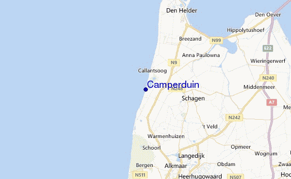 Camperduin Location Map