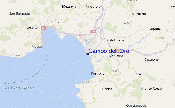carte de localisation de Campo dell Oro